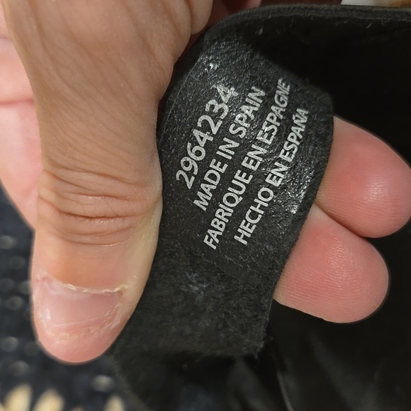 Free People Black Cork Bed Flat Sandals, Leather Upper, VGUC, Sz6, Comfort - Picture 11 of 11